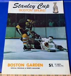 1970 Stanley Cup Playoffs Boston Bruins vs. Chicago Blackhawks Official Program