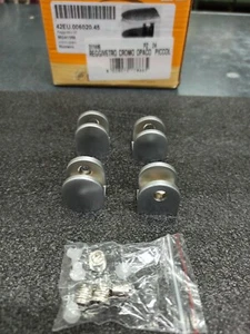 REGGIVETRO CROMO OPACO MISURA 2 CM REGGI VETRO REGGI SPECCHIO PZ 4 VETRO - Picture 1 of 2