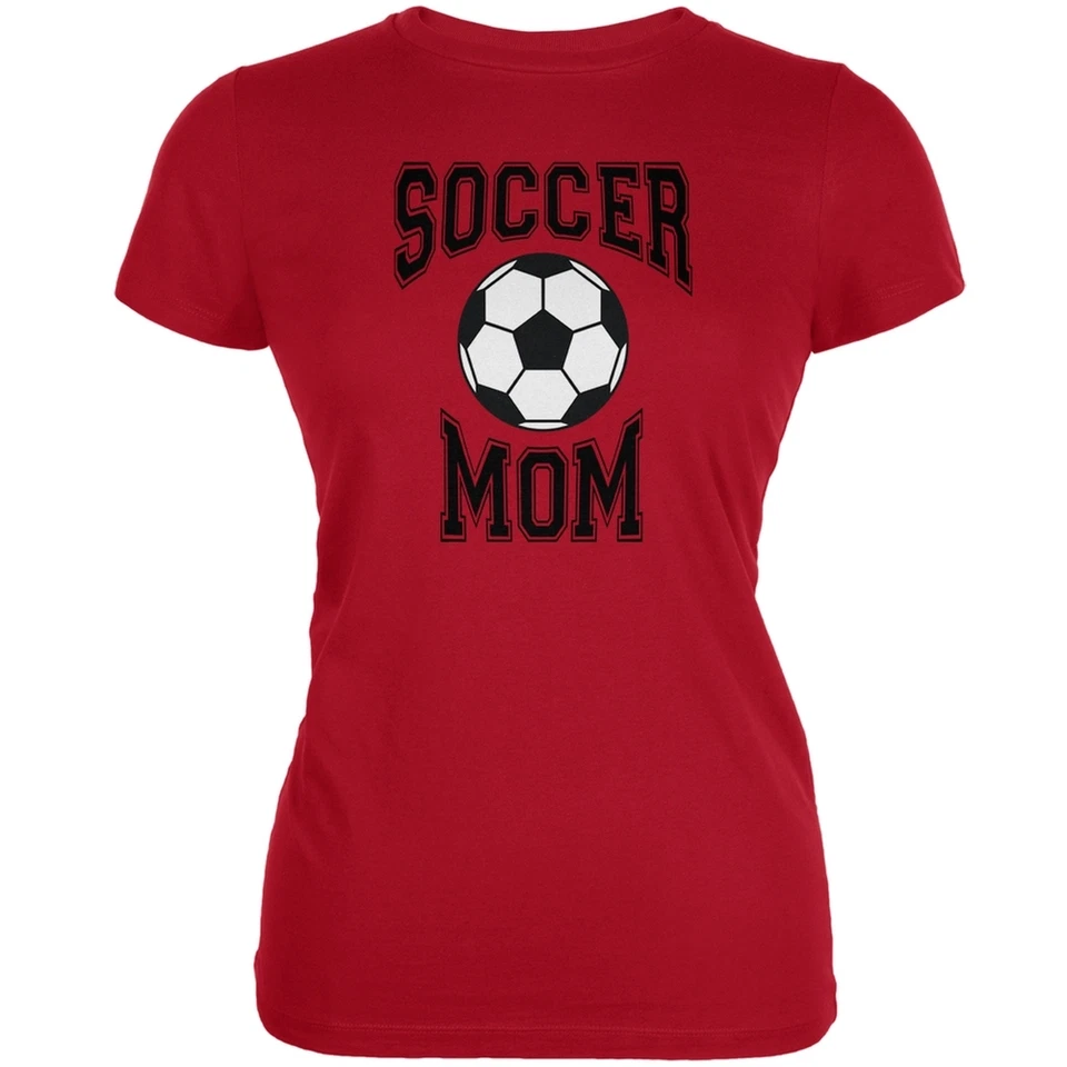 Camiseta suave Soccer Mom Red Juniors Foto 1 de 1