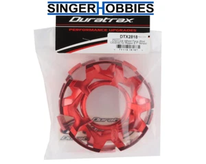 DURATRAX DTX2818 Ripper 5.7" Clip-Lock Wheel Face Red Chrome (2) Kraton 8S HH - Picture 1 of 2