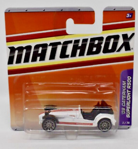 Matchbox Superfast ´09 Caterham Superflight R500 white. MBX 2010. short blister