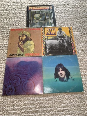 Pink Floyd Meddle Gram Parsons Bob Marley McCartney Nitty LOT Record Vinyl VG/VG - Image 1 of 4