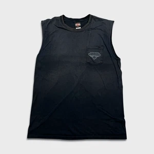 Vintage 2006 Harley Davidson Sleeveless Tee Mens XL Black USA Florida T Shirt - Picture 1 of 11