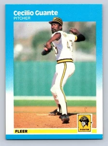 1987 Fleer #610 Cecilio Guante Pittsburgh Pirates - NM/MT - Picture 1 of 2