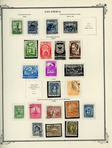 COLOMBIA Scott Specialty Album Page Lot #16 - SEE SCAN - $$$ - Picture 1 of 1