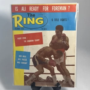 The Ring Magazine December 1973 IS MUHAMMAD ALI READY FOR GEORGE FOREMAN EX - Picture 1 of 10