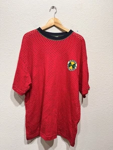 Camiseta De Colección Colores Cruzados Brooklyn NYC Malla Roja OSFA Hip Hop - Imagen 1 de 8