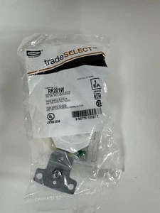 Hubbell RR201W Receptáculo Único Auto Tierra 20A 125V Blanco NUEVO - Imagen 1 de 2
