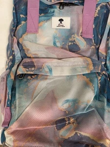 ESVAN Mesh Rucksack blau/lila für Reisen (Rucksack durchsichtig) neu mit Etikett - Bild 1 von 6
