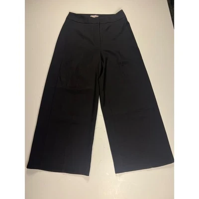 Pantalones Cortos Nanette Nanette Lepore Negros Pierna Ancha Talla S Poliéster Spandex Foto 1 de 4