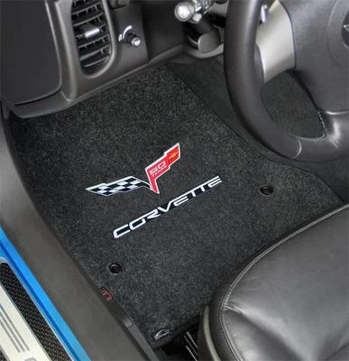 Alfombrillas de ébano Lloyd VELOURTEX 60 aniversario logotipo Chevrolet Corvette 2013  Foto 1 de 4