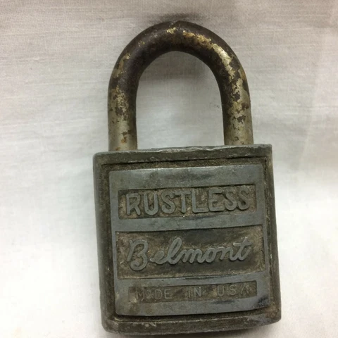 Vintage Belmont Lock Co. Made in USA Lock ONLY Cover