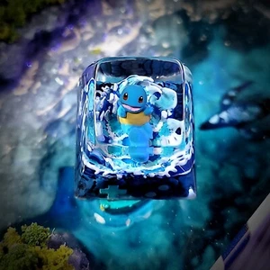 Squirtle keycap, pokemon keycap , anime keycap , custom keycap , gift for him - Picture 1 of 15