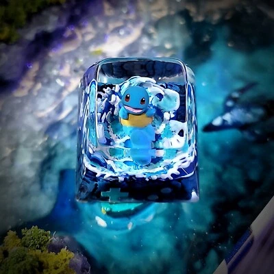 Squirtle keycap, pokemon keycap , anime keycap , custom keycap , gift for him - Image 1 of 4