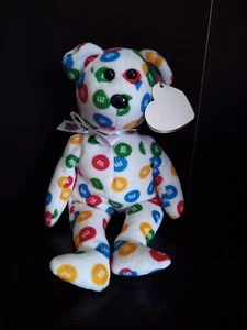 NEW Ty Beanie Baby M&m's The Bear 2008 Walgreens With Tags Retired ~ Trl8#185 - Picture 1 of 3