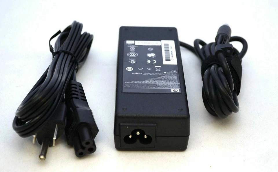 NEW GENUINE HP Pavilion G50 G60 G61 G70 dv4 dv5 dv7 AC Power Adapter 65w Charger - Image 1 of 1