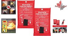 Fire Blanket 2 Pack - Flame Retardant Protection, Heat Insulation, Skin Friendly