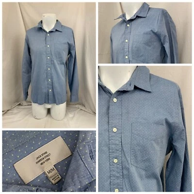 Jack Spade Long Sleeve Button Shirt M Men Blue Check Cotton Mint Cond YGI P2-384 - Image 1 of 4