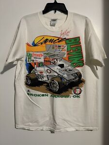 Vintage Lance Blevins World Of Outlaws USAC Sprint Car Racing Shirt Large Eldora