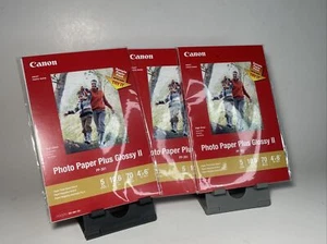 CANON 4x6 inch Photo Paper Plus Glossy II Sample Pack Lot 14 sheets PP-301 NIP - Picture 1 of 3