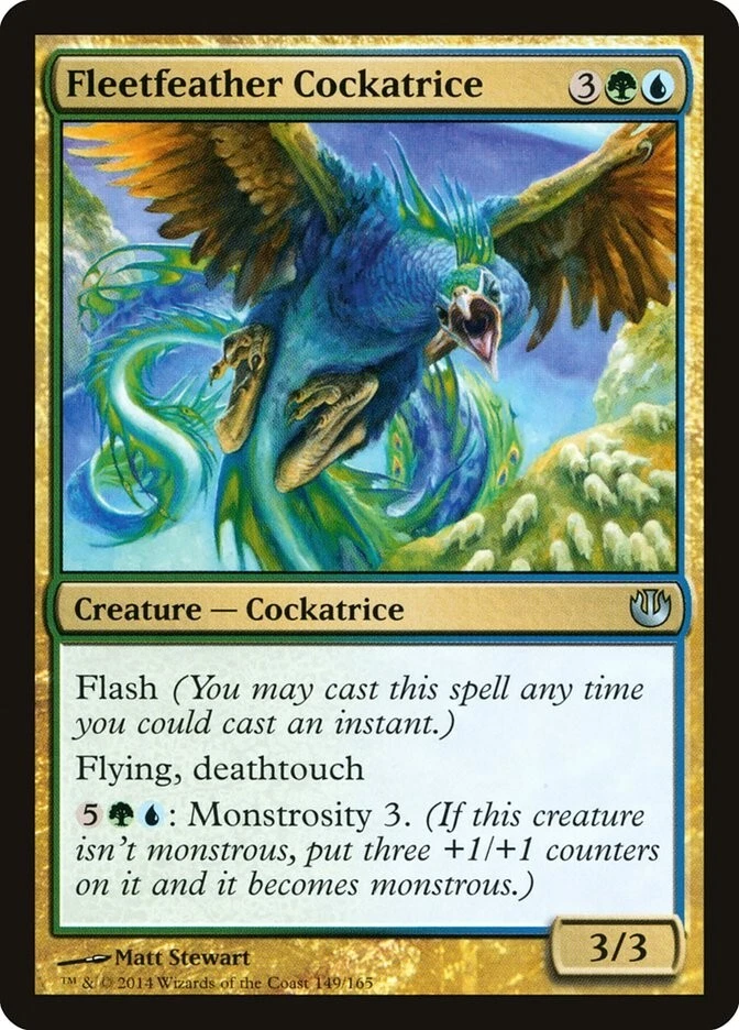 Journey into Nyx Fleetfeather Cockatrice MTG Magic the Gathering NM - Image 1 of 1