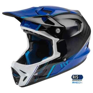 FLY RACING YOUTH WERX-R CARBON HELMET BLUE/CARBON YOUTH LARGE 73-9222YL - Picture 1 of 3