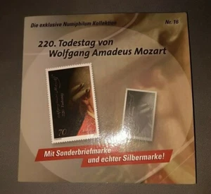 220th anniversary of death of Wolfgang A. Mozart No. 16 silver mark + special mark - Eiamaya - Picture 1 of 6