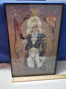 Labyrinth Goblin King Jareth Fan Art No Flatter Deviant Art signiert gerahmt 11x17 - Bild 1 von 6