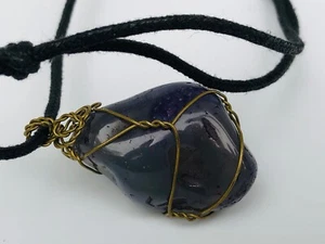 Handmade natural stone necklace 24”in length made in Mexico - Picture 1 of 5