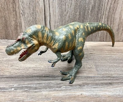 Detailed Tyrannosaurus Dinosaur T-Rex Toy Figure Figurine Green Life-Like Terra - Image 1 of 4
