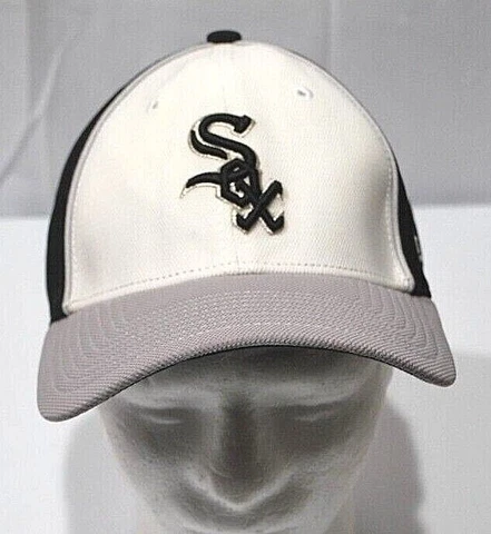 Chicago White Socks Baseball Hat MLB New Era Fitted Cap Size Small / Medium Cover
