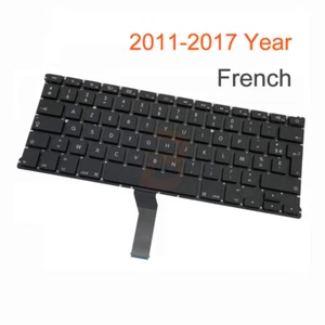 New For MacBook Air 13" A1369 A1466 Keyboard French France 2011-2017 Years - Afbeelding 1 van 5