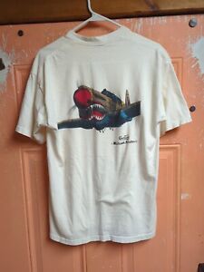 T-shirt vintage Curtiss Warhawk Aviation fabriqué aux États-Unis taille XL voir mesures 
