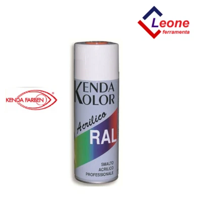 Bomboletta spray smalto vernice acrilico vari colori RAL Kenda Farben 400ml - Immagine 1 di 2
