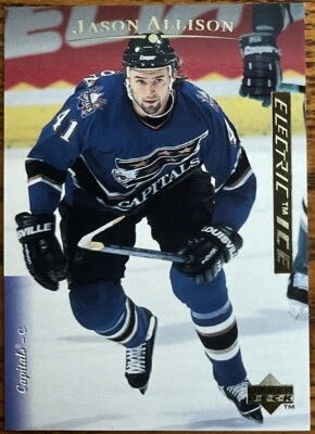1995-96 Upper Deck Electric Ice Gold RARE Jason Allison #59 Washington Capitals - Image 1 of 2