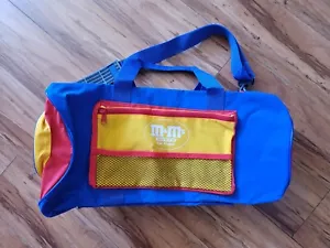 M&M World Limited Edition Las Vegas Duffle Tote Bag Yellow Blue Red Zipper Strap - Picture 1 of 8