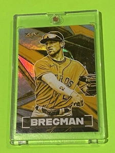🎆Alex Bregman GOLD Parallel 2021 Topps Fire 🔥 Houston Astros #79💨 - Picture 1 of 2