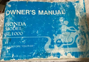 Honda Gold Wing GL1000 1979 Owner's Manual Printed in Japan Honda Motor Co - Picture 1 of 5