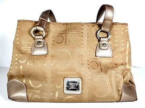 Liz Claiborne Fabric & Faux Leather Shoulder Bag - Picture 1 of 7