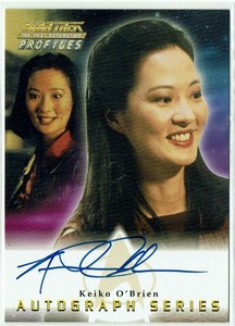 Star Trek The Next Generation Profiles Autograph A15 Rosalind Chao Keiko O'Brien