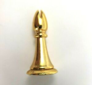 GOLD BISHOP Star Trek 3D Tridimensional Chess Replacement Parts Pieces 1994 