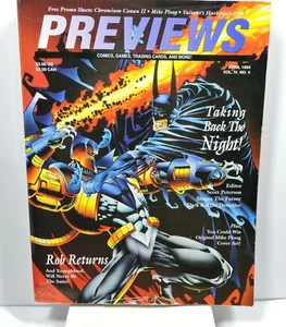 REVISTA DE TARJETAS DE CÓMICS PREVIEWS - Abril 1994 - BATMAN - ROB LIEFELD YOUNGBLOOD - Imagen 1 de 2