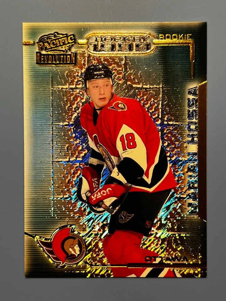 1998-99 PACIFIC REVOLUTION MARIAN HOSSA #99 OTTAWA SENATORS ROOKIE RC HOF - Image 1 of 2