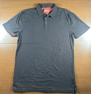 BKE Buckle Mens XL Black Polo Shirt Golf Stretch Preppy Contrast Stitch - Picture 1 of 3