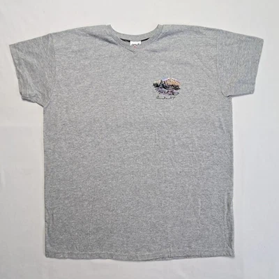 Camisa De Colección Eureka Montana Gris Yunque Escena de Montaña Gráfica Cuello en V XL Camiseta Años 90 Foto 1 de 4
