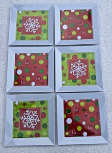 6er SET WEIHNACHTEN MELAMIN 5,75" VORSPEISENTELLER. - Bild 1 von 8