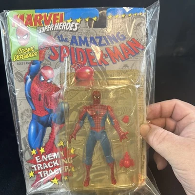 复古漫威超级英雄:神奇蜘蛛侠玩具 Biz 1992 (MOC) 全新 — 第 1/4 张图片