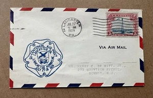 1929 Lancaster PA Air Meet Cover • Bicentennial Air Races • Roessler Cachet - Picture 1 of 6