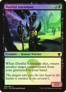 MTG FOIL Dutiful Attendant  - Dragons of Tarkir #099 - Picture 1 of 1