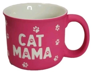 Tazza caffè gatto mamma rosa brillante soft touch stampe zampe mamma Eccolo - Foto 1 di 6